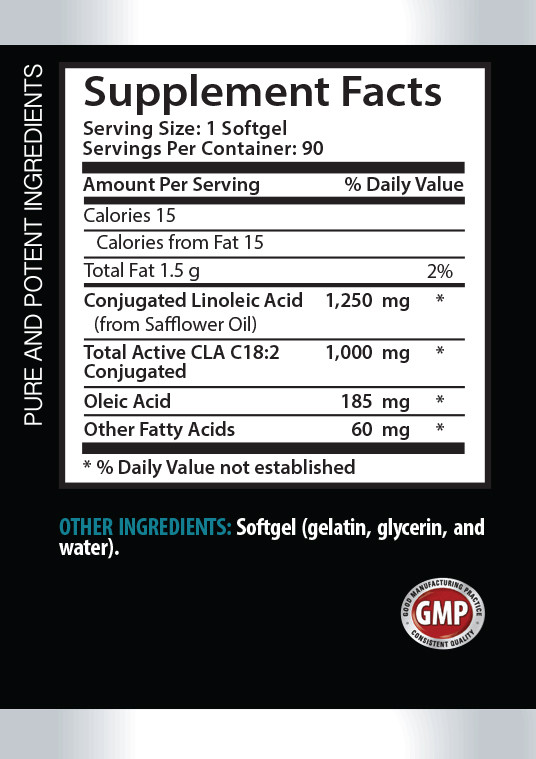 conjugated linoleic acid – CLA 1250mg – fat burner pills – 90 Softgels