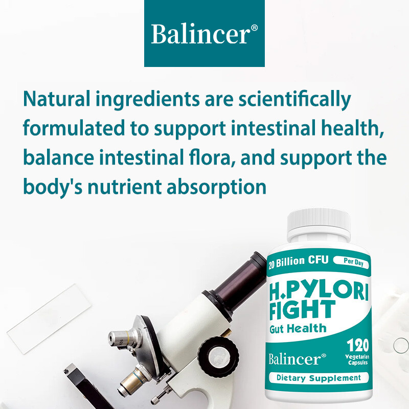 H Pylori Fight Gut Improve Digestive Health Balance Intestinal Flora 120 Count
