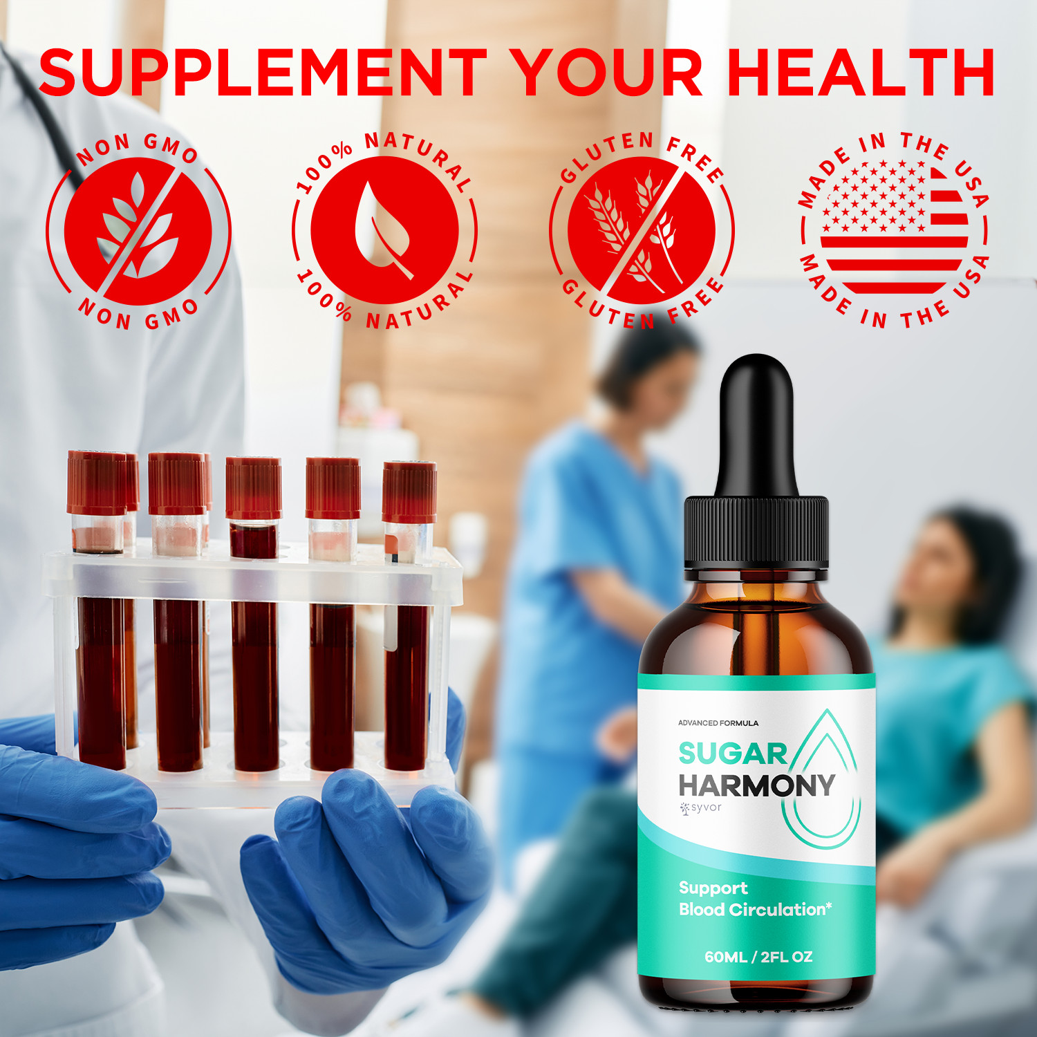 (1 Pack) Sugar Harmony Blood Support Drops innovative Vitamin Supplement 30 S…