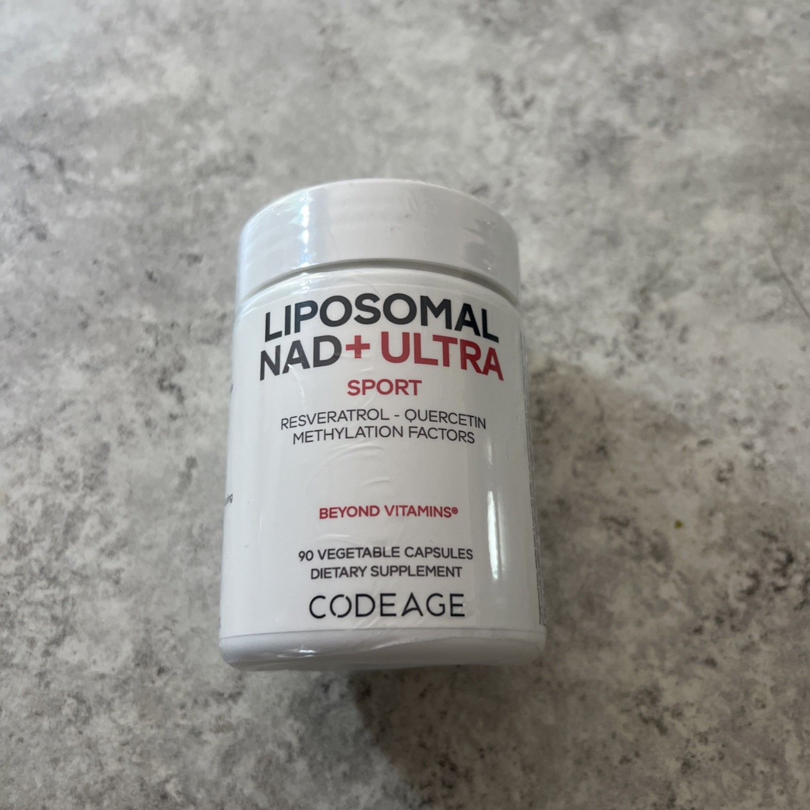 Codeage Liposomal NAD+ Ultra, Resveratrol, Quercetin, Betaine, Riboflavin, 90 ct