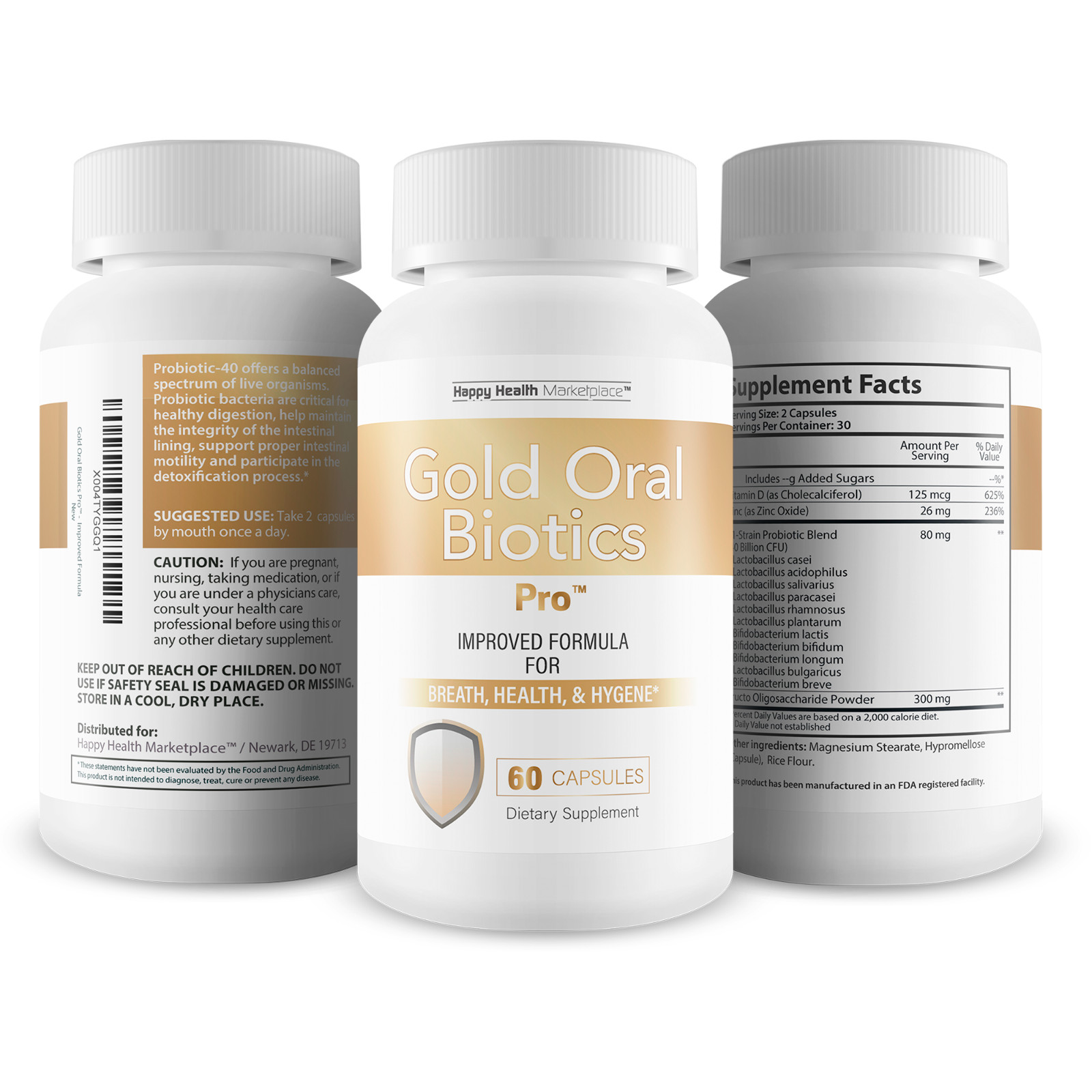 Gold Oral Biotics Pro – Our Best Oral Health Probiotics and Prebiotics