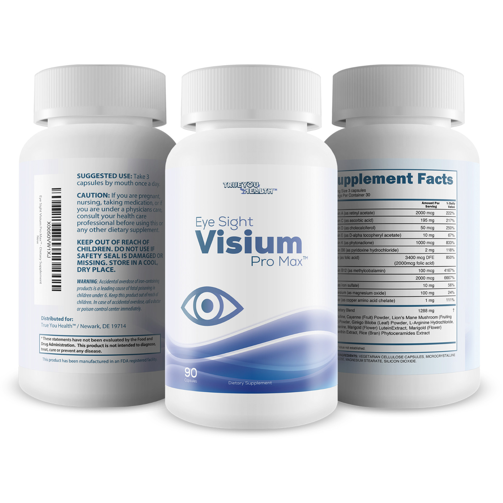 Eye Sight Visium Pro Max – Our Best Eye Vision Supplement – Natural Clear Vision