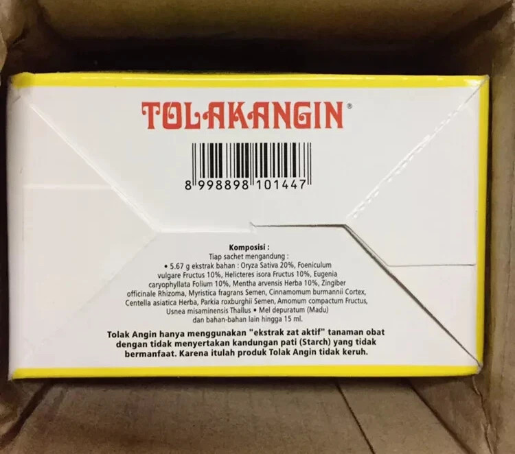 Tolak Angin Sido Muncul Supplement – Cough & Stamina Aid Drink for Cold & Travel