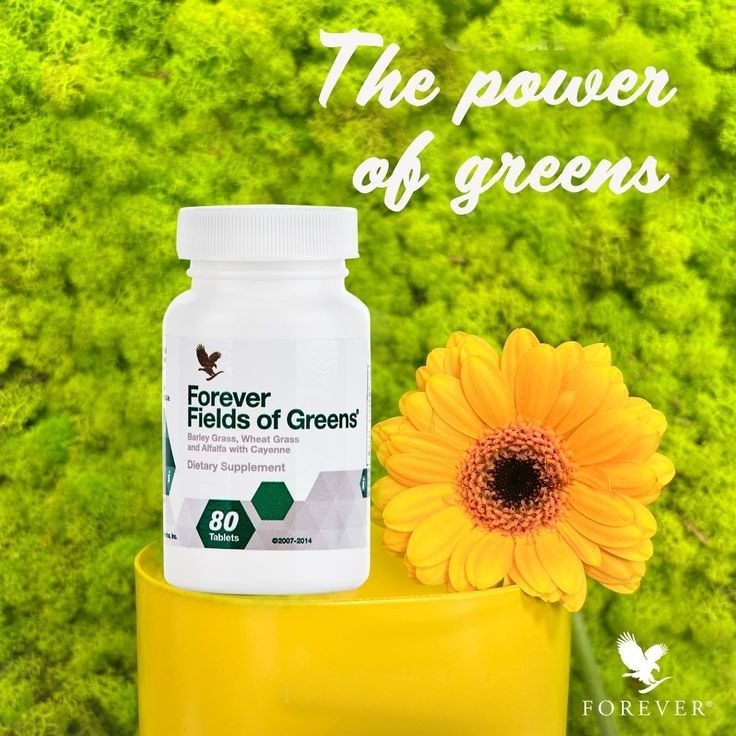2 bott. of Forever Fields Of Greens (80 tab.ea) Healthy digestion. Kosher/Halal