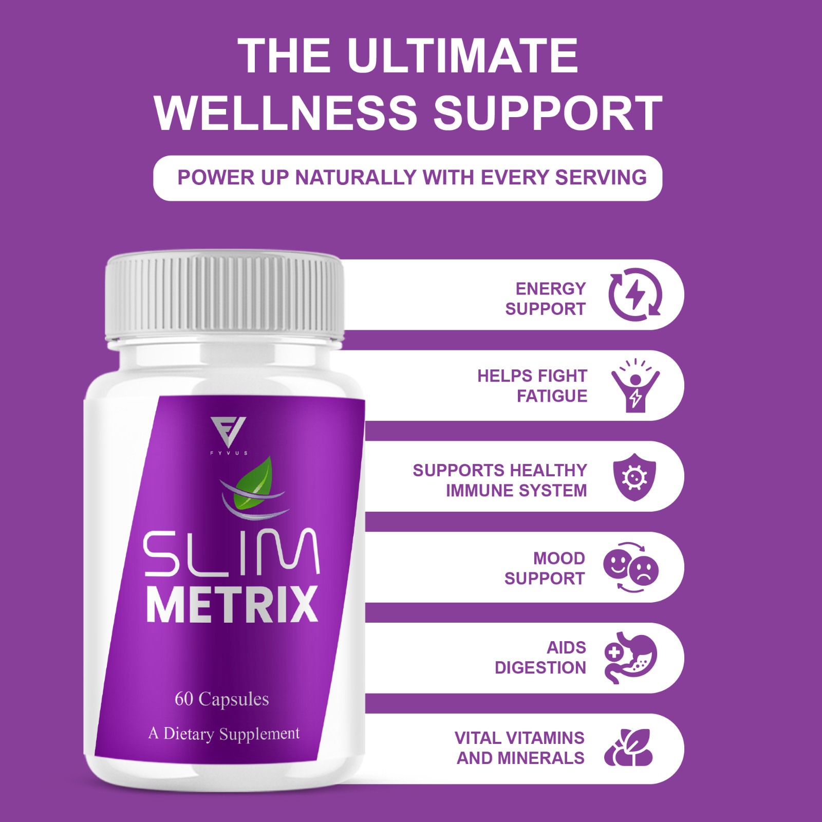 (3 Pack) Slim Metrix Weight Supplement, Slim Metrix Support (180 Capsules)