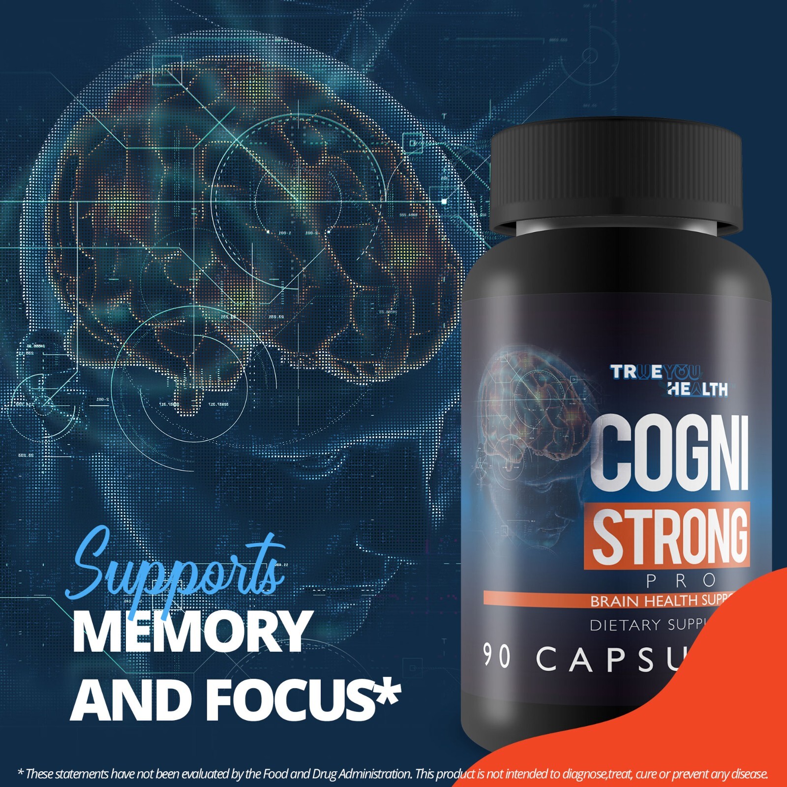 Cogni Strong Pro – Brain Health Support Supplement for Memory, Focus, Clarity