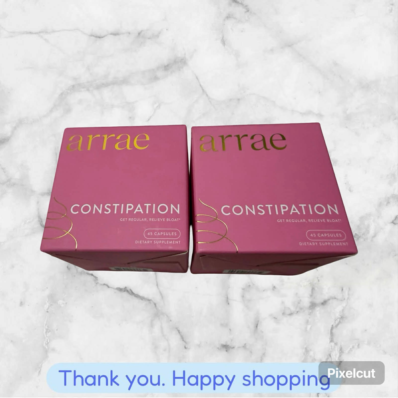 FOR 2 Arrae Constipation Get Regular Relieve Bloat Supplement 45 Capsules NEW