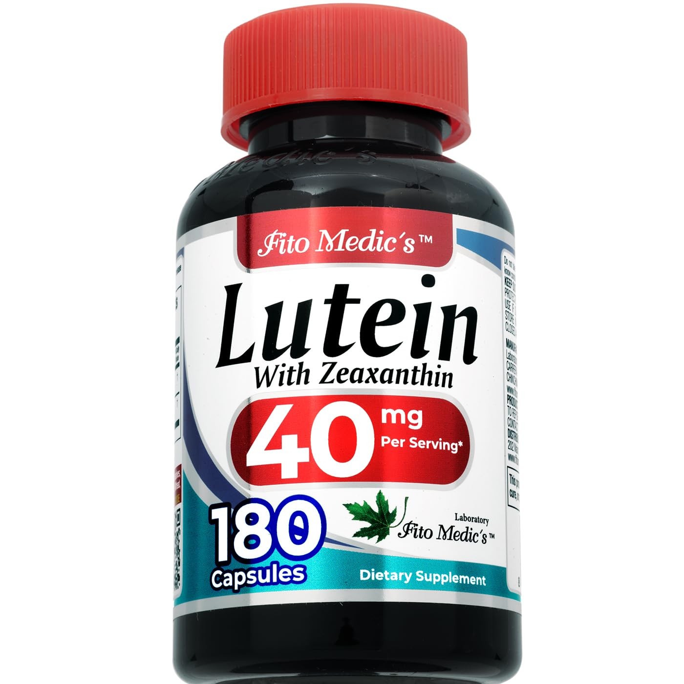 FITO MEDIC’S Lab | Lutein |180 Capsules |40 mg| 180 Count (Pack of 1)