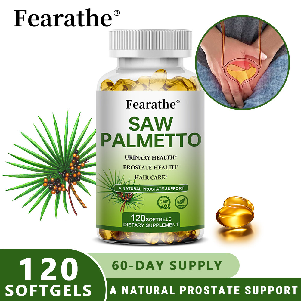 Saw Palmetto 500mg Prostate Supplement Urinary Health Hair Care Capsules