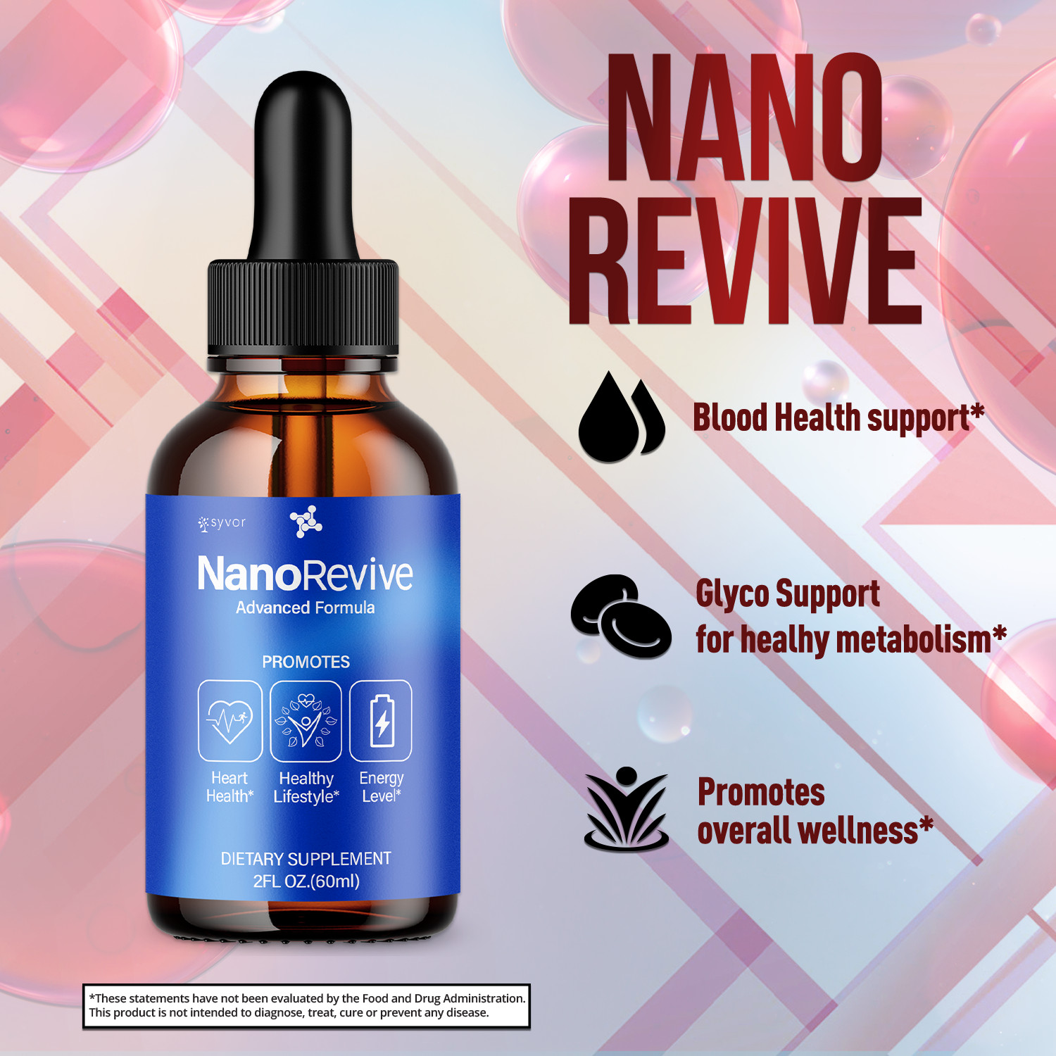 (3 Pack) Nano Revive Ear Drops – For Tinnitus Supports, Ear Relief & Comfort