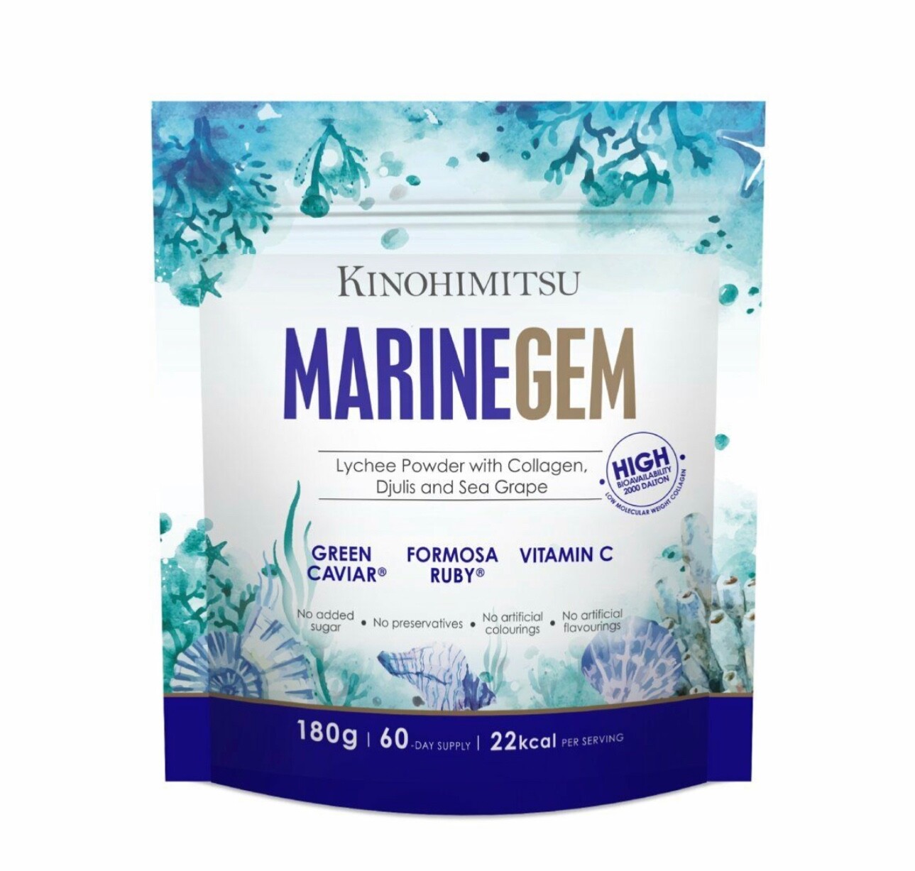 180g Kinohimitsu Marine Gem Collagen (60 Days Supply) AntiAging Reduce Wrinkles