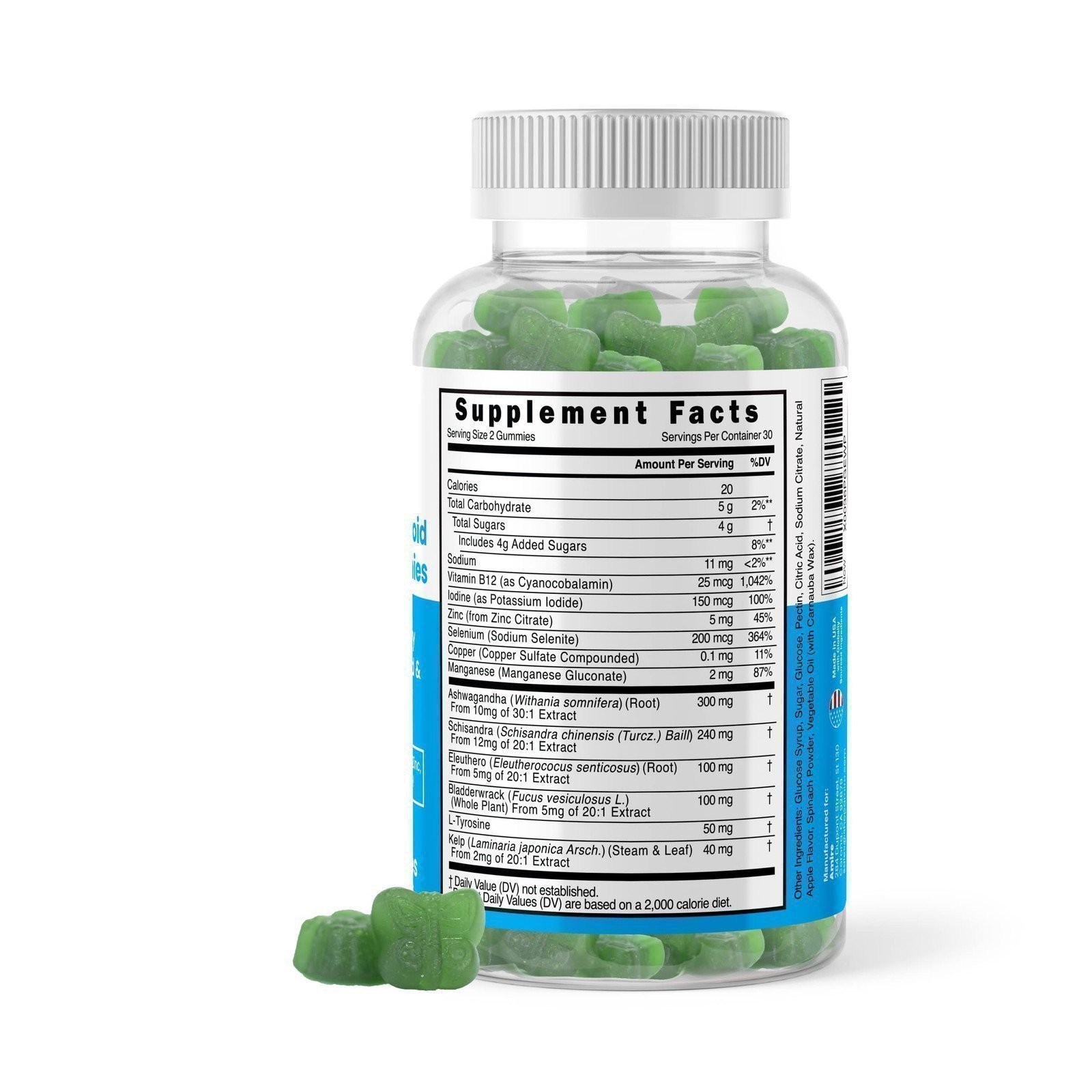 Amire by Dr. Awan Thyroid Support Gummies, Promotes Healthy Function of…