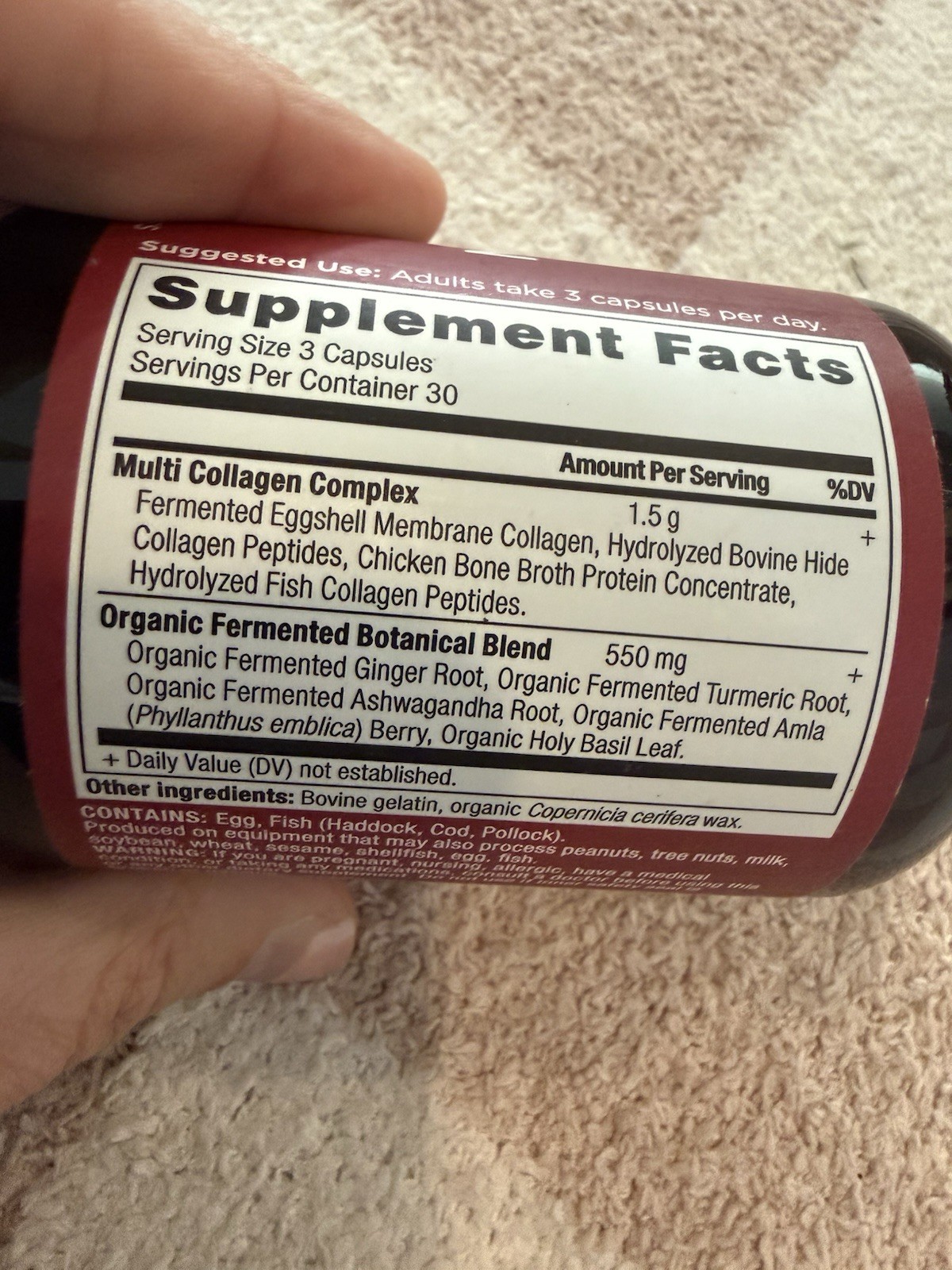 Ancient Nutrition Collagen Hydrolyzed Multi Collagen Supplement – 90 Capsules