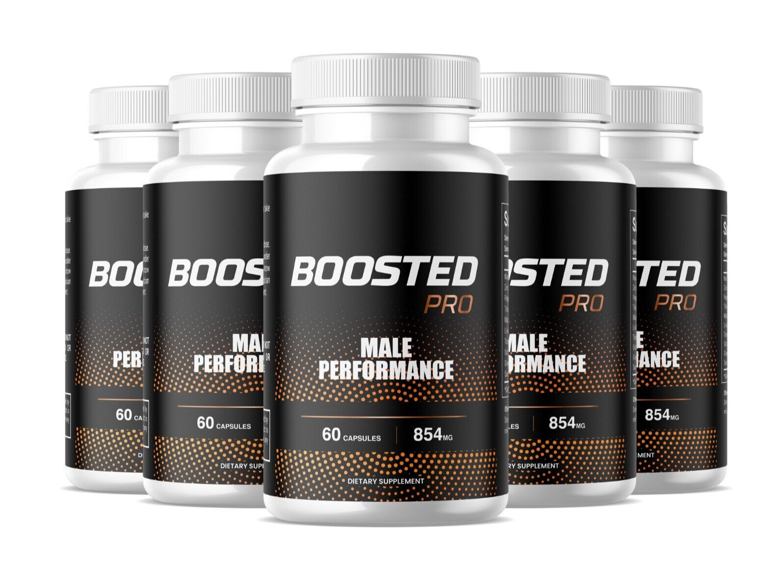 (5 Pack)Boosted pro pills 4 men ED BIGD Boosted pro supplement 300capsBoosterPro