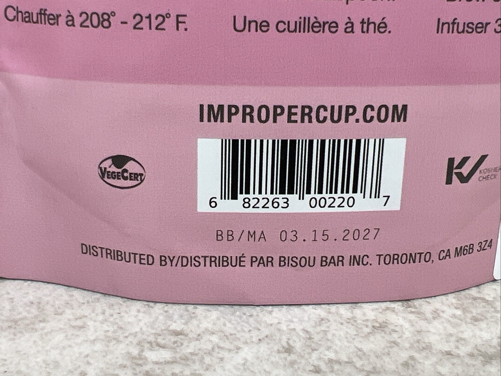 3 Bags! Improper Cup Single AF Tea- Black Tea- Caffeine- 20 Cups Each! 03/2027