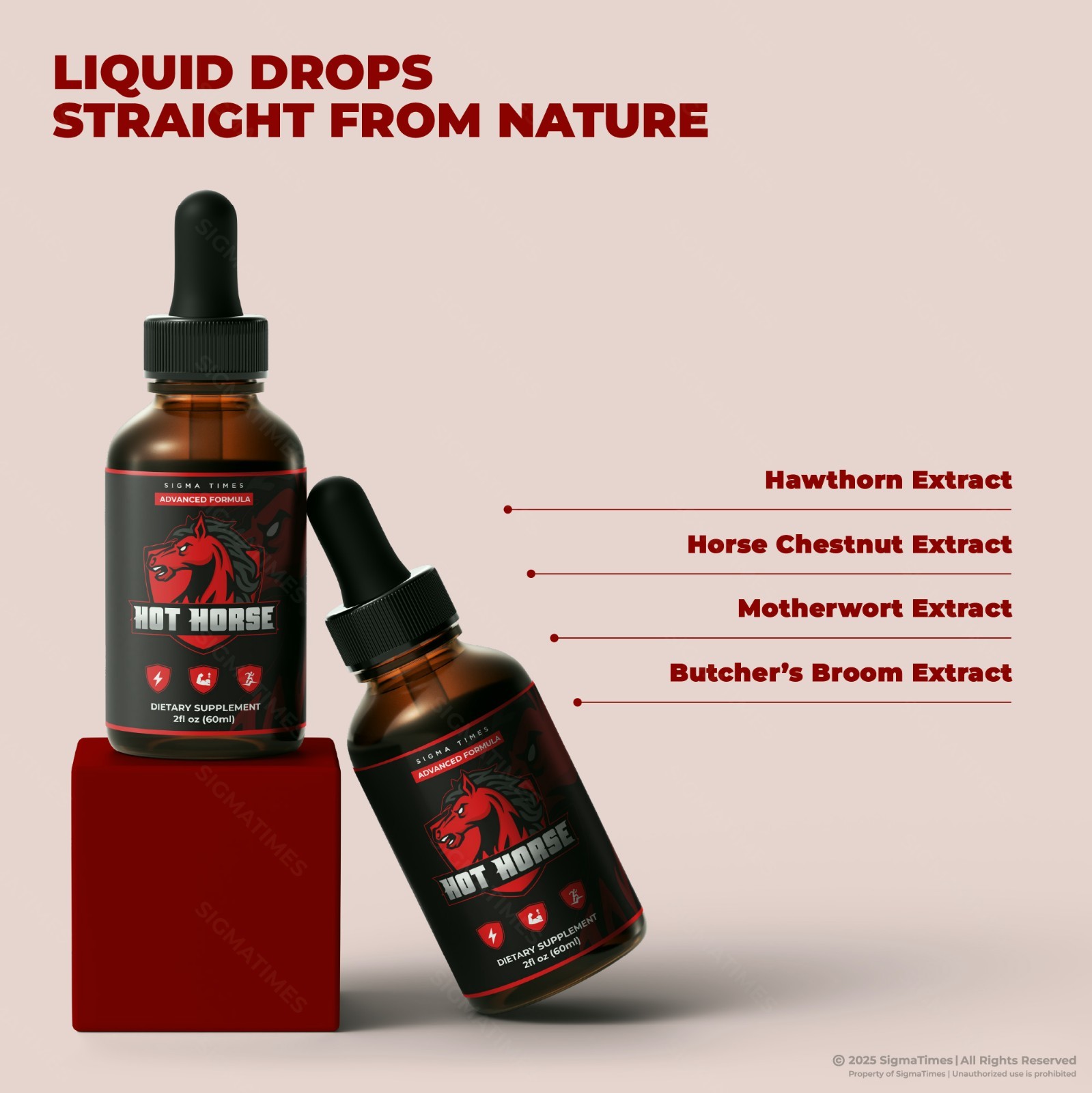 Hot Horse Drops, HotHorse Liquid Formula for Men, For Male Health (30servs.)