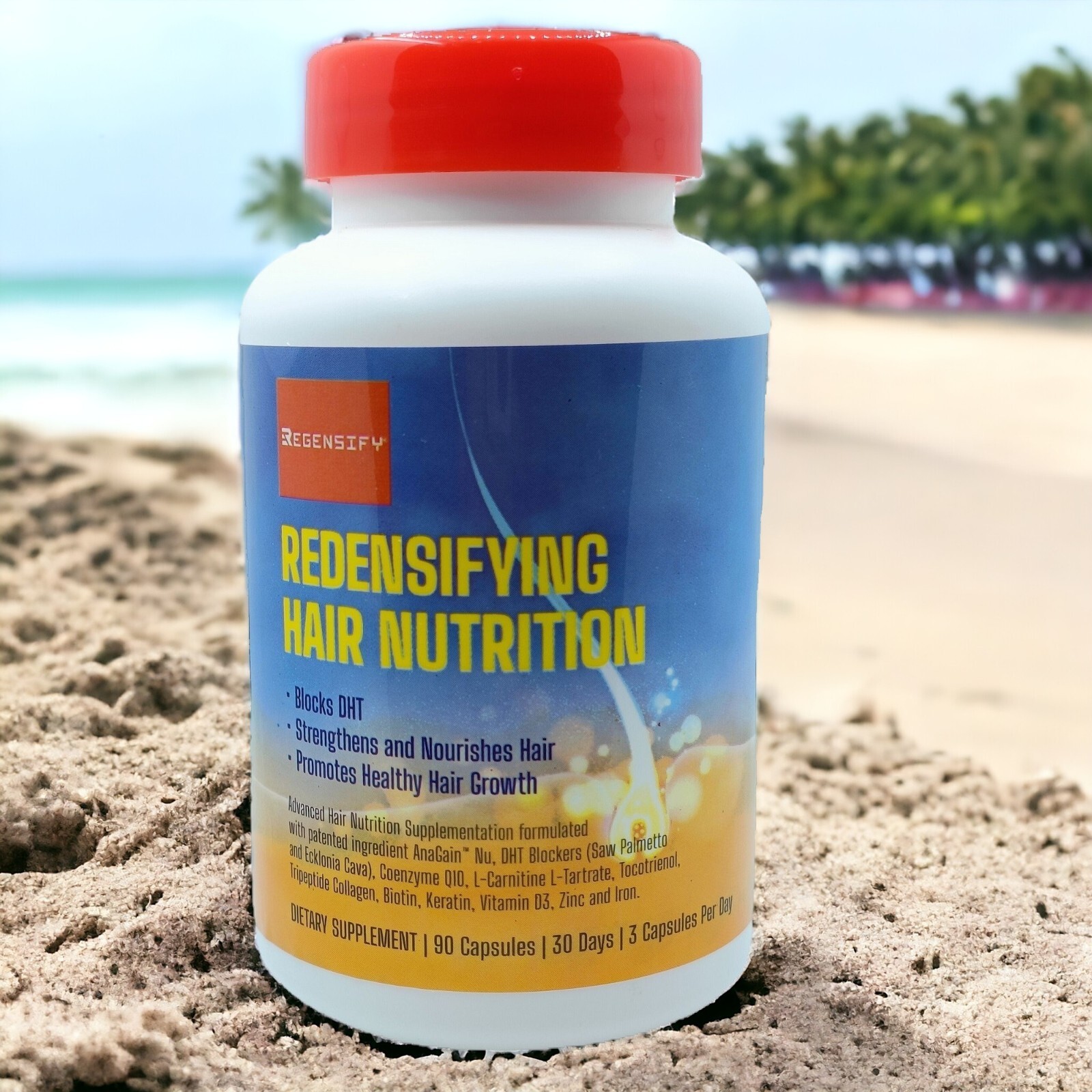 REGENSIFY Redensifying Hair Nutrition – AnaGain Nu with DHT Blocker Supplement