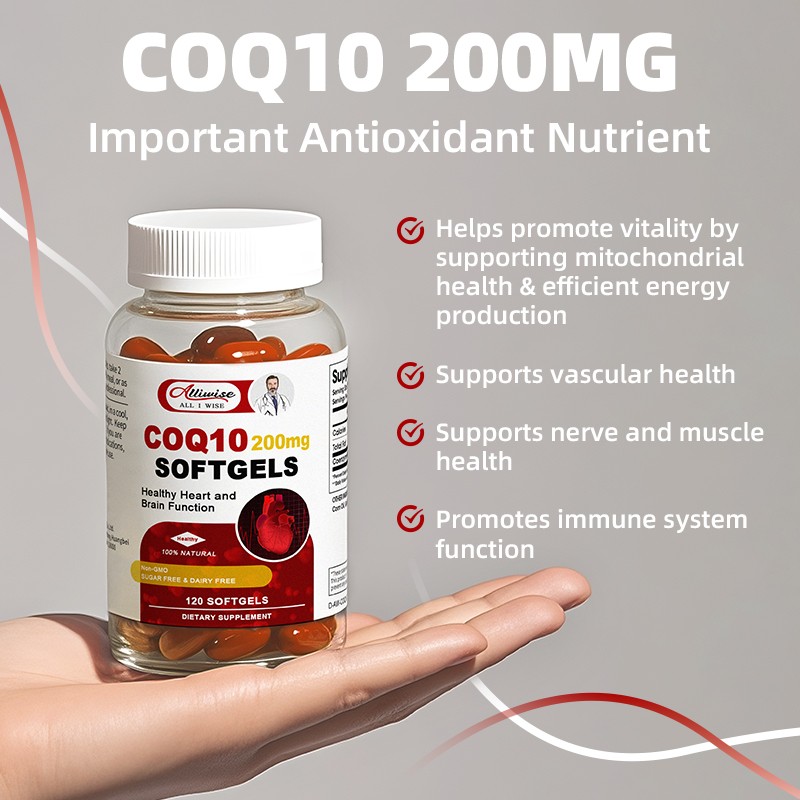 CoQ10 200mg, 240 Capsules, Vegetarian Capsules, Non-GMO (Coenzyme Q10)