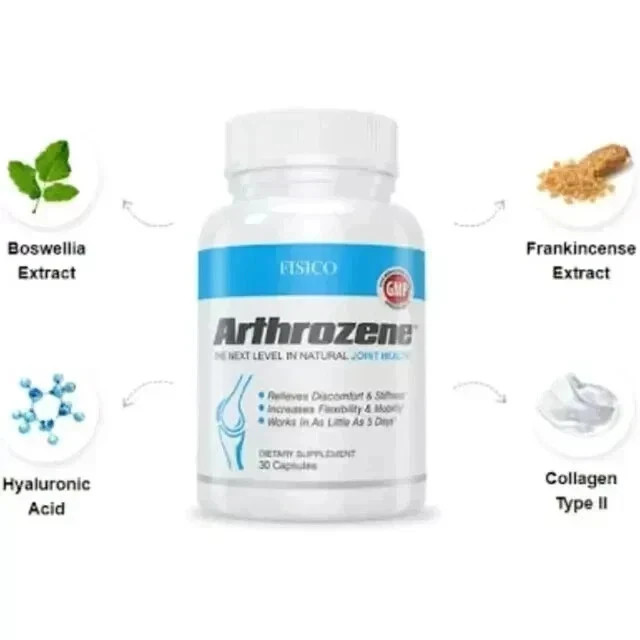 PACK OF 2 – Fisico Arthrozene Natural Joint Health Supplement 30 Capsules – NEW.