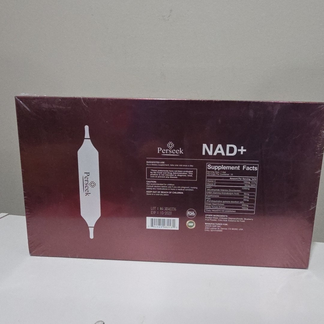 Perseek NAD+ Advanced Cellular Renewal Supplement 15ml x 10 Vials Adult