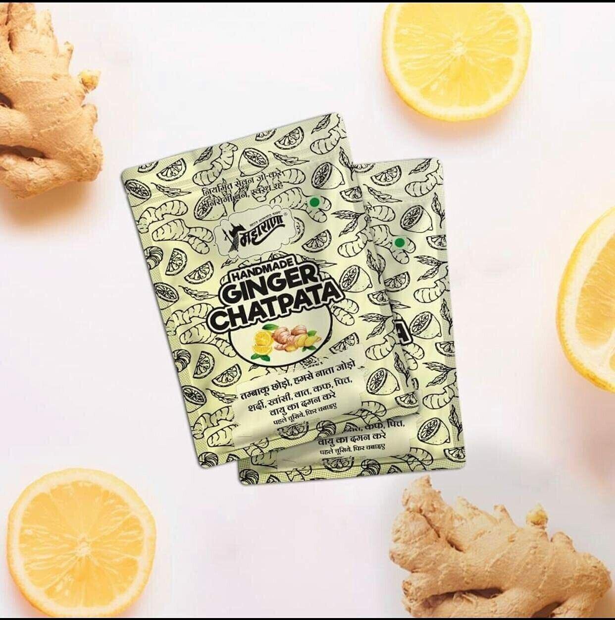 Maharana Ginger Chatpata Mouth Fresheners – Extremely Digestive Mukhwas 10 pack