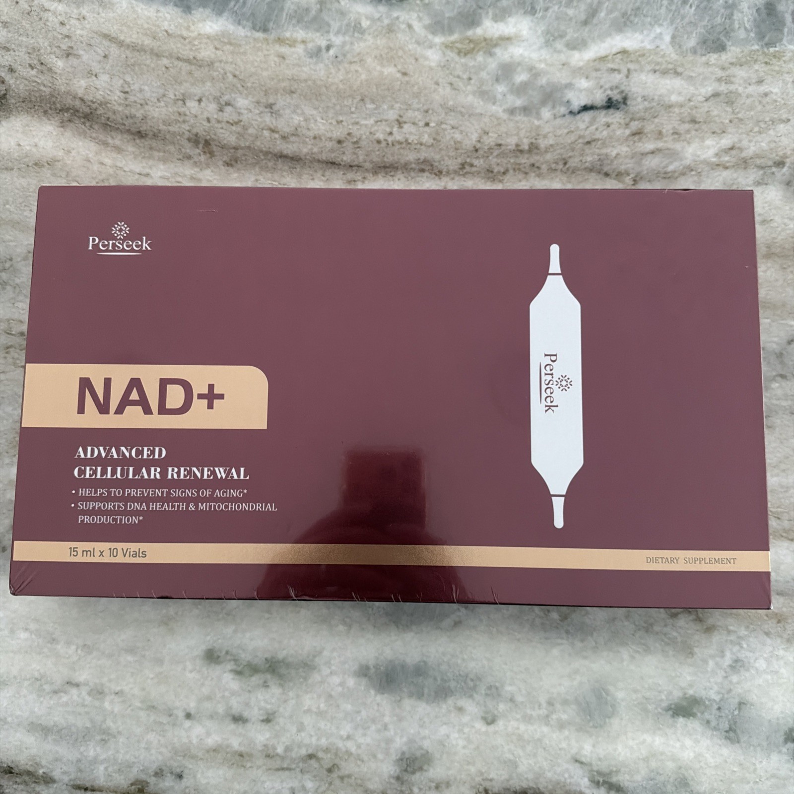 Perseek NAD+ Advanced Cellular Renewal Supplement 15ml x 10 Vials Adult