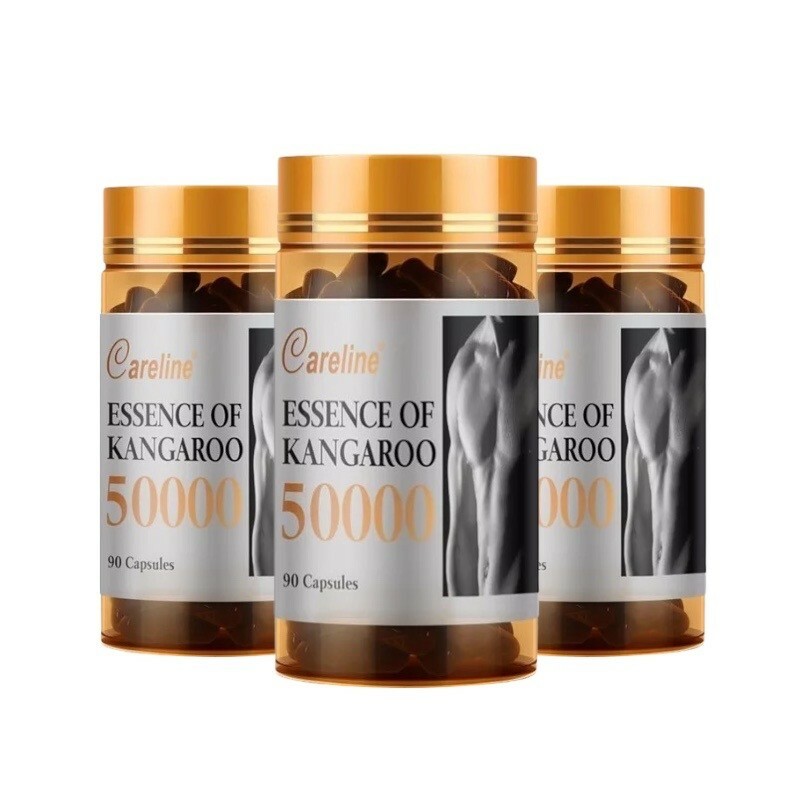 [Careline] 3 x Kangaroo Essence 50000mg 90 Capsules For Vitality Support