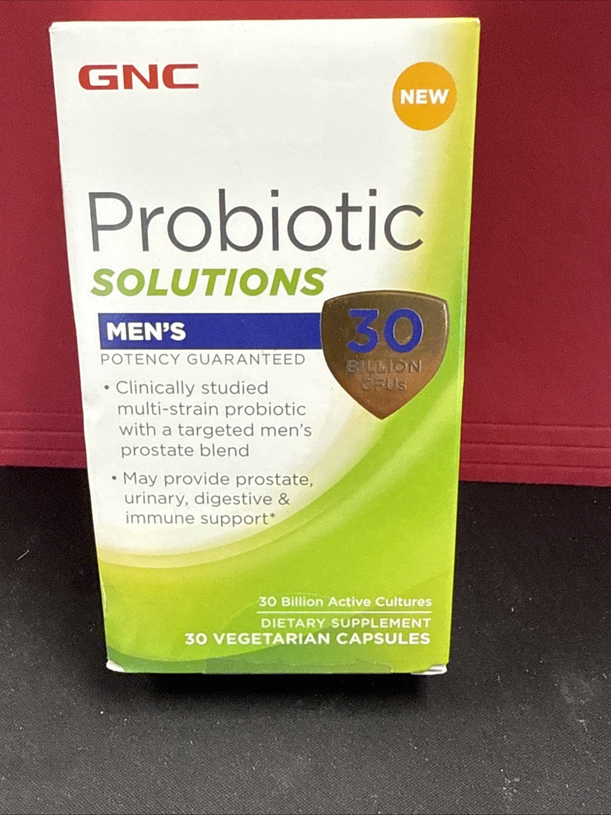 GNC Probiotic Solutions Men’s | Clinically Studied Multi-Strain, 30 Capsules