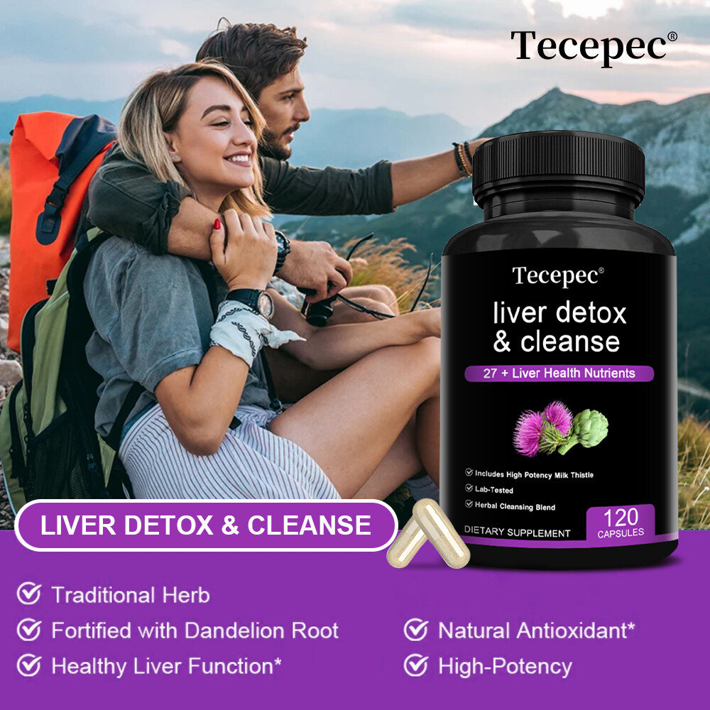 Liver Detox & Cleanse Formula 27 + Liver Health Nutrients with Milk Thistle