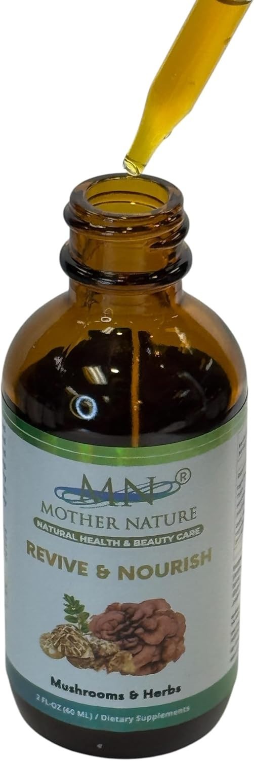 Mother Nature Revive & Nourish Mushroom & Herbs Dietary Supplement – 60 ml
