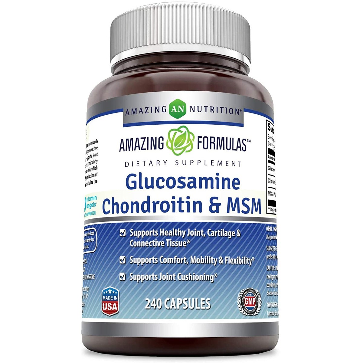 Glucosamine Chondroitin Msm Joint Health Supplement By Amazing Capsules 1 Pack