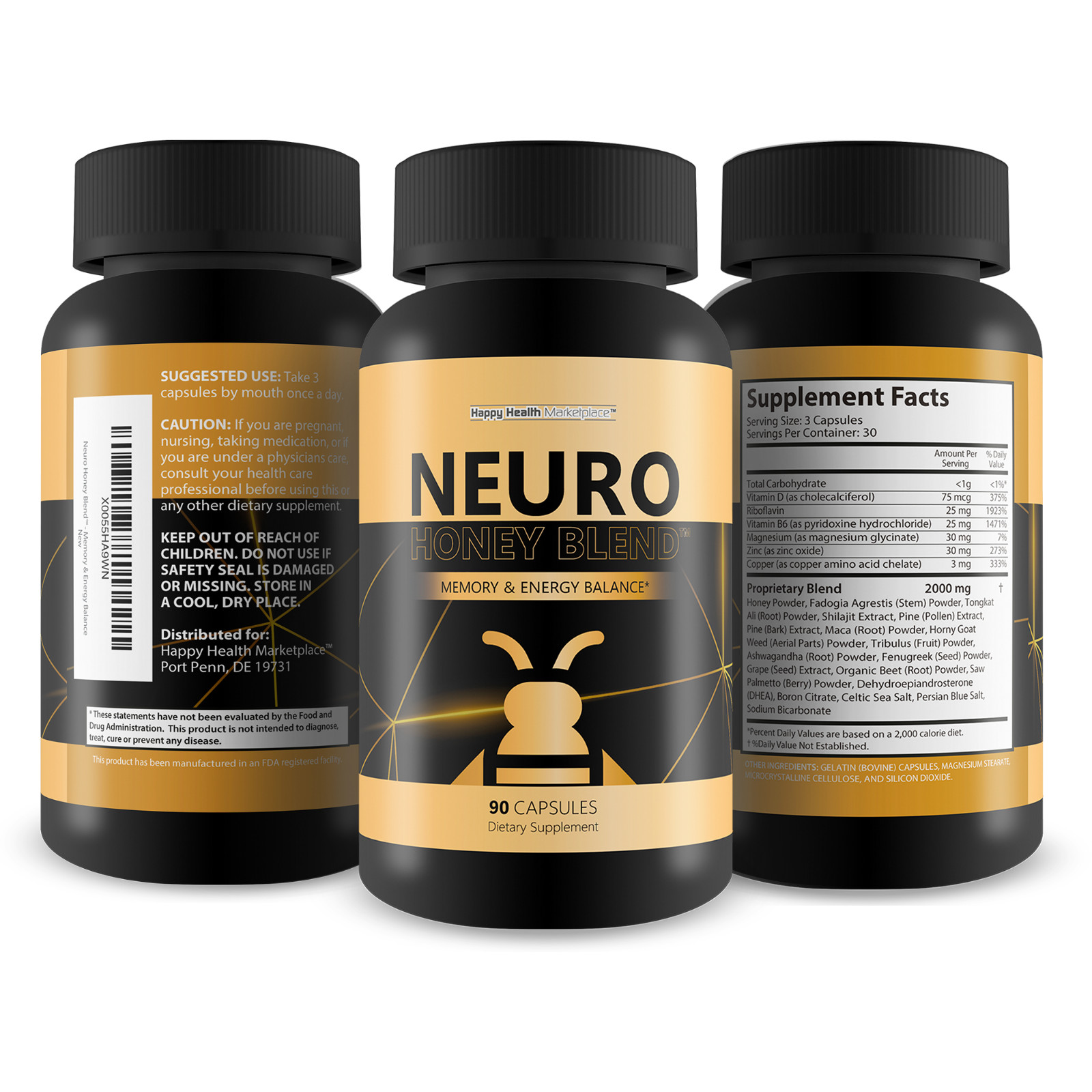 Neuro Honey Blend – Our Best Honey Based Memory Supplement For Men & Women
