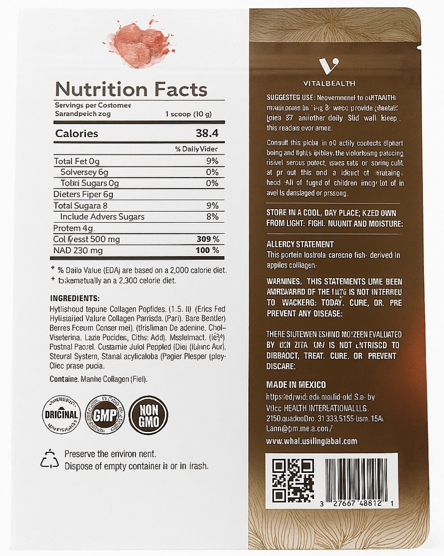 Vitalhealth Vitalage collagen Sugar Free Gluten Free Bioactive Collagen Colágeno
