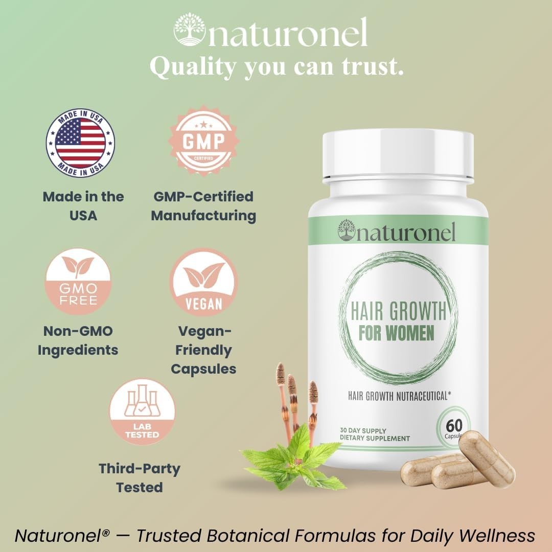 Hair Growth Nutraceutical For Women, 60 Capsules, Skin & Nails, Made in USA