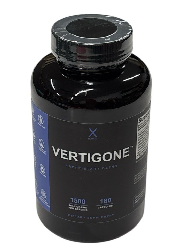 Humanx Vertigone 1,500 mg per Dose 180 Capsules (500 mg per Capsule) EXP 8/27