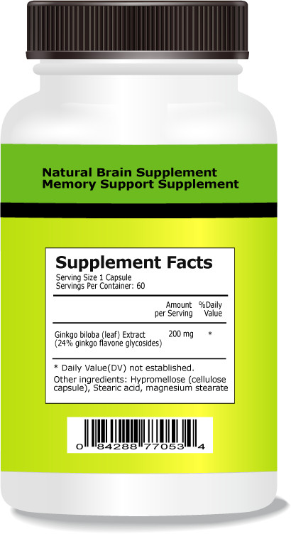 Ginkgo Biloba, Supports Memory and Mental Performance