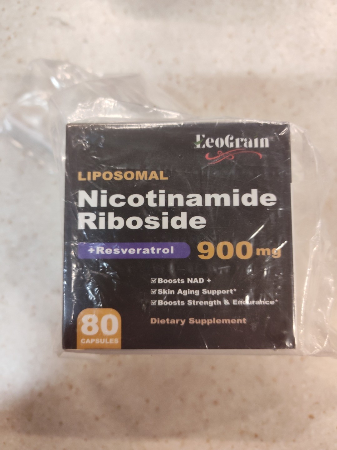 Liposomal Nicotinamide Riboside Resveratrol 900MG 80 Capsules EXP 3/2027