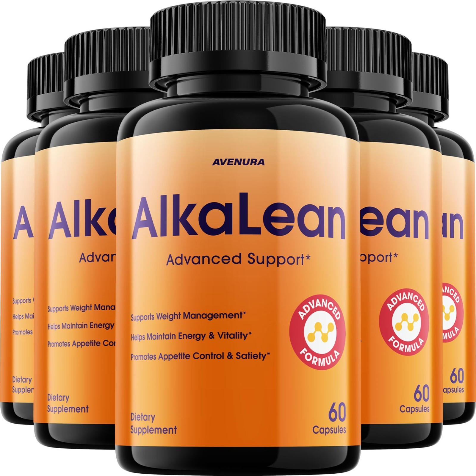 (5 Pack) Alkalean Capsules – Alkalean Pills Advanced Formula Natural Blend