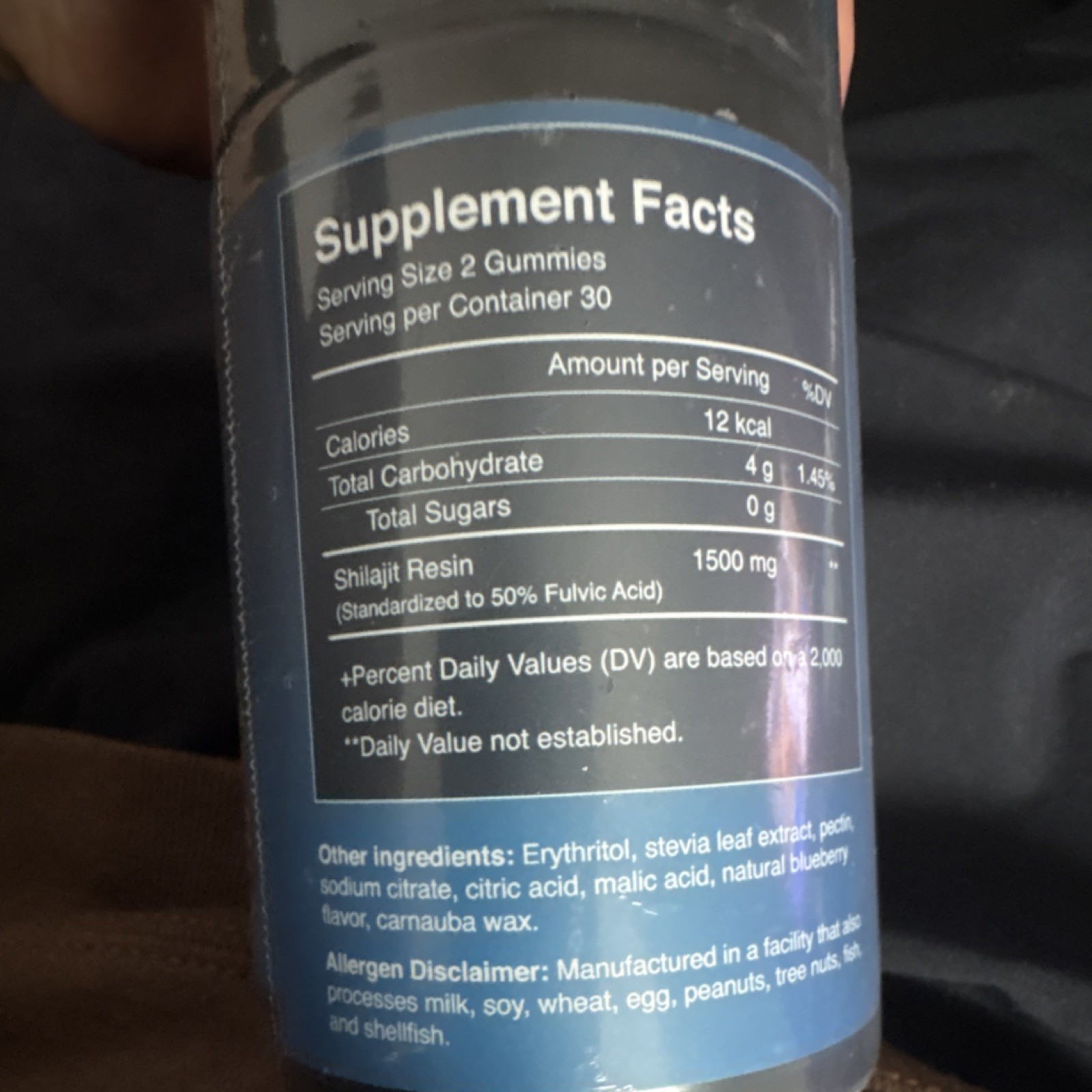 3 bottles Sages of the Ages Shilajit Gummies Blueberry 1500mg Plant-Based 60ct