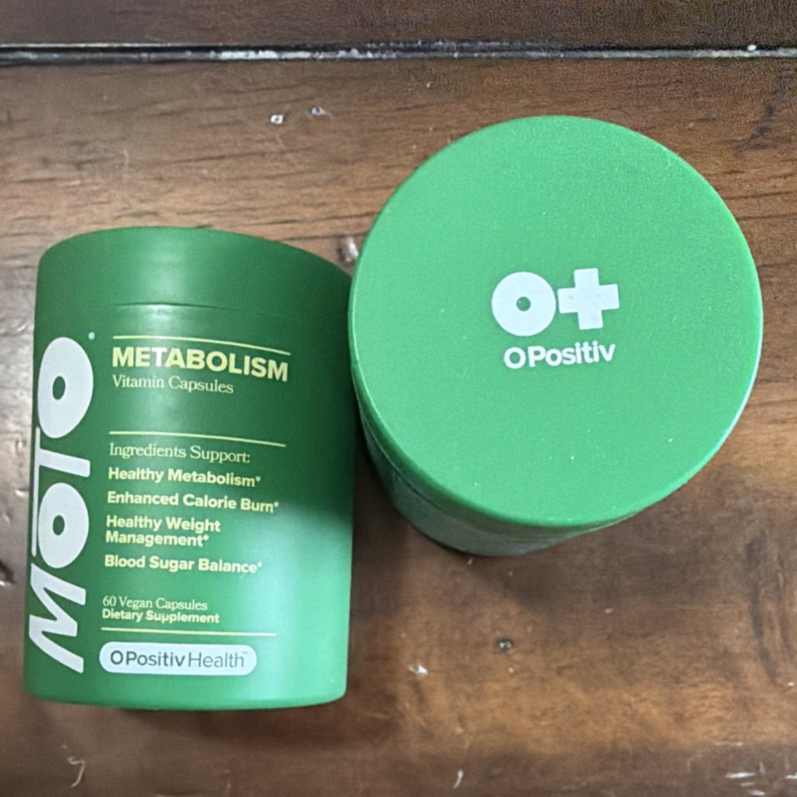 OPositiv MOTO Metabolism & Weight Support Vegan Capsules 60 ct Exp 06/2027