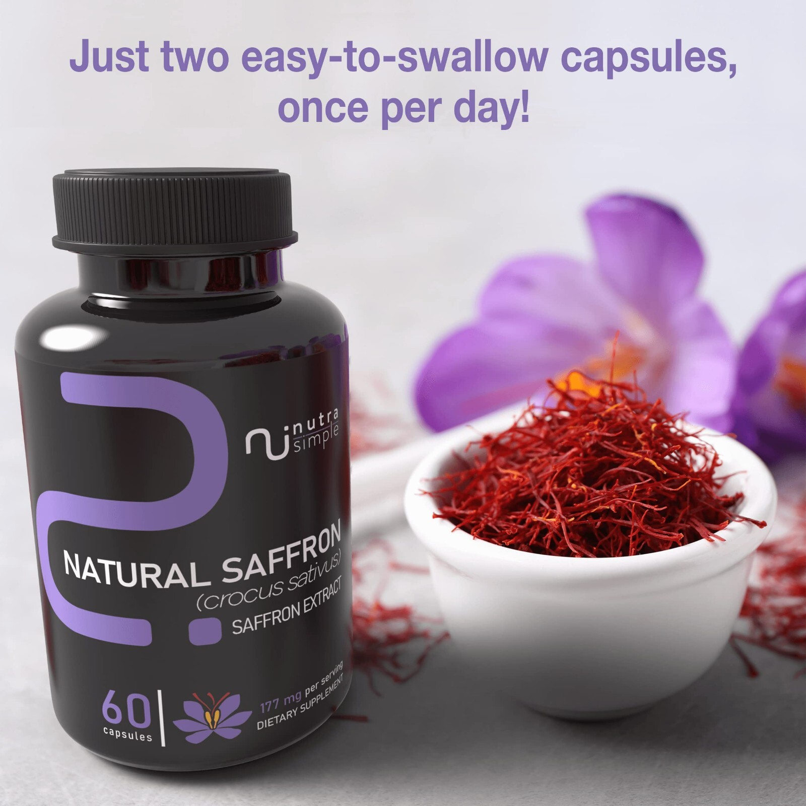 Saffron supplements, Natural Saffron Extract, Focus, Mood & Metabolism Support