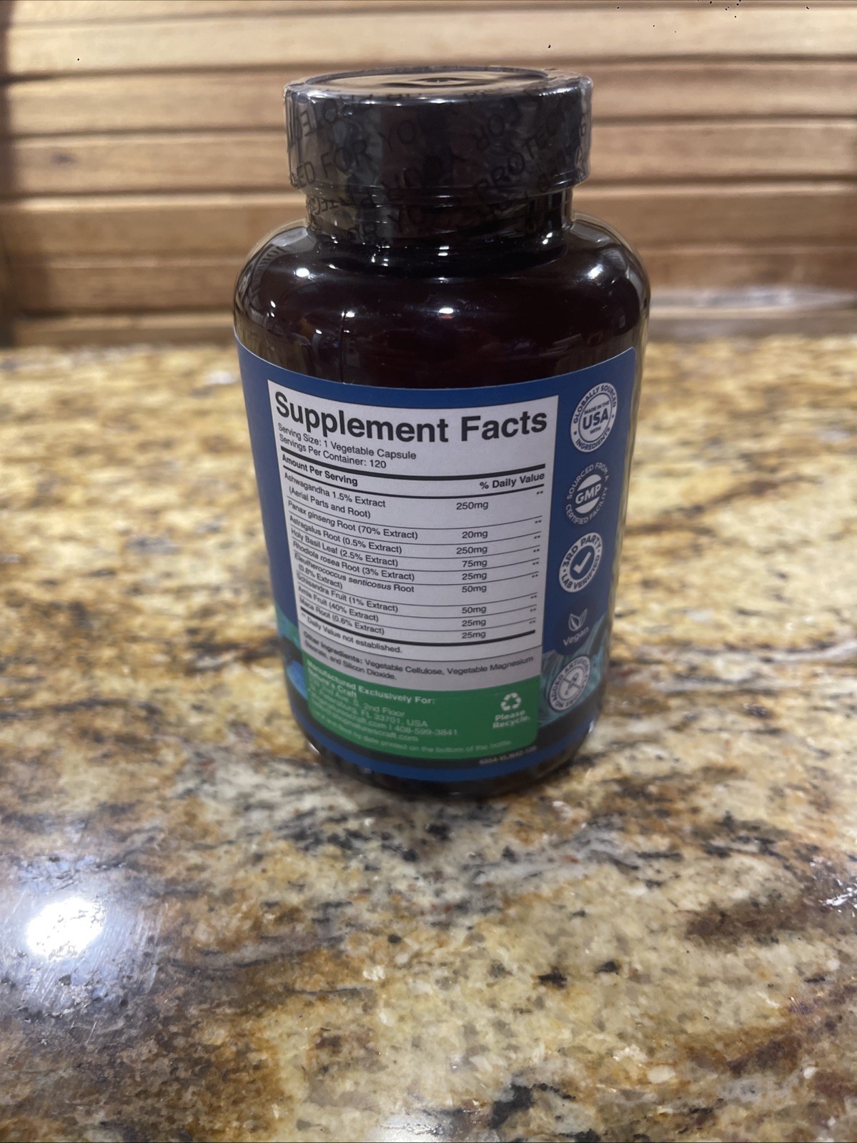Herbal Adaptogen Mood Support Supplement – Calming Adaptogens Supplement 120CT