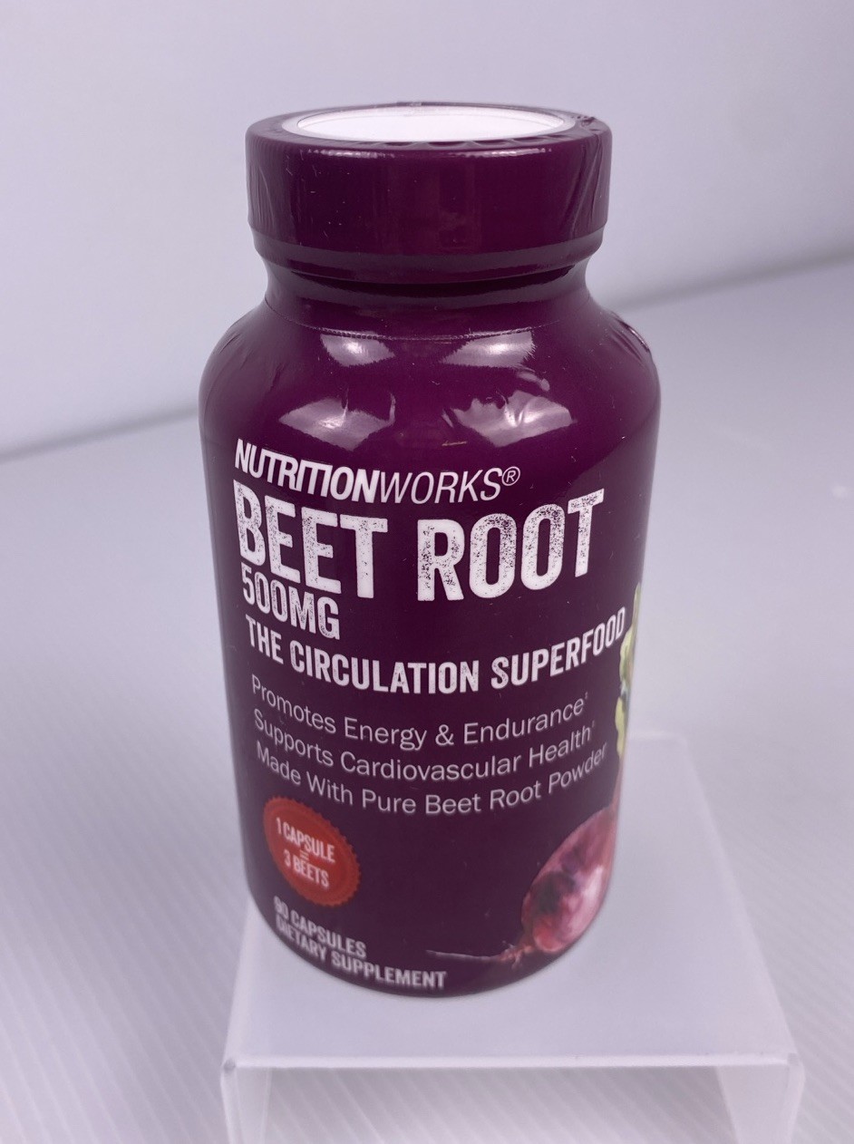 NutritionWorks Beet Root Circulation Superfood 500mg 90 Capsules Exp 9/28