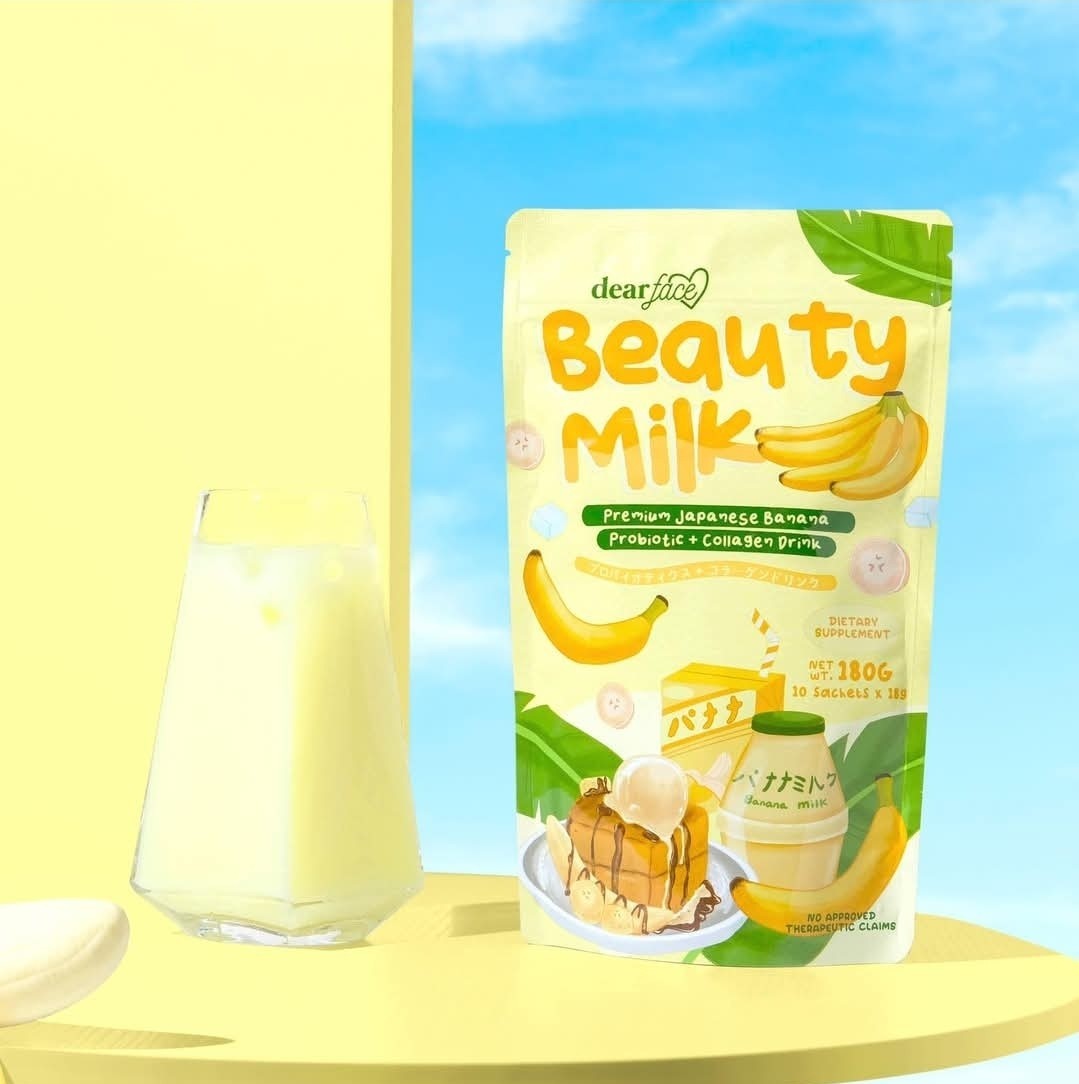 Dear Face Beauty Milk Premium Japanese Banana Probiotics + Collagen Drink