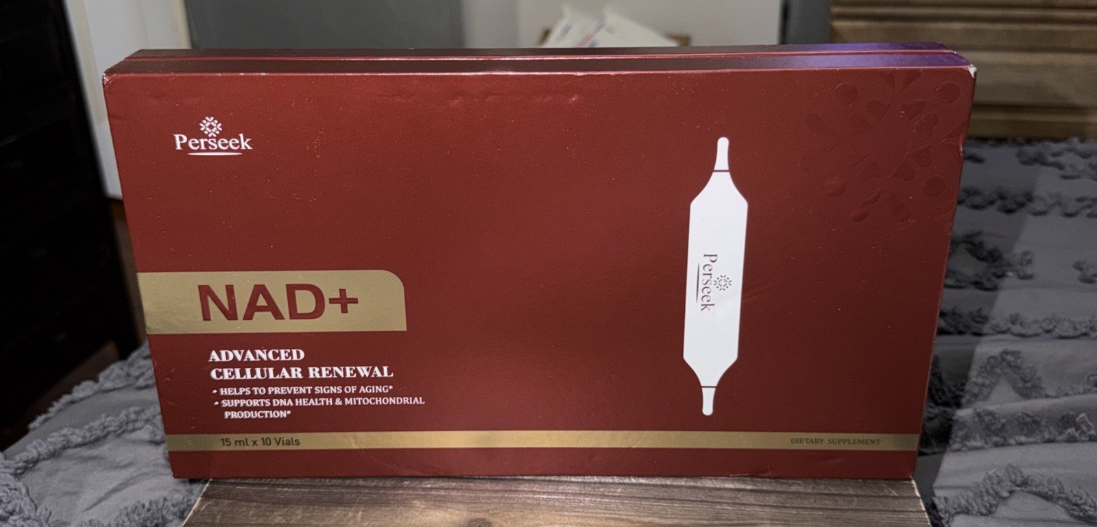Perseek NAD+ Advanced Cellular Renewal Supplement 15ml x 10 Vials Adult