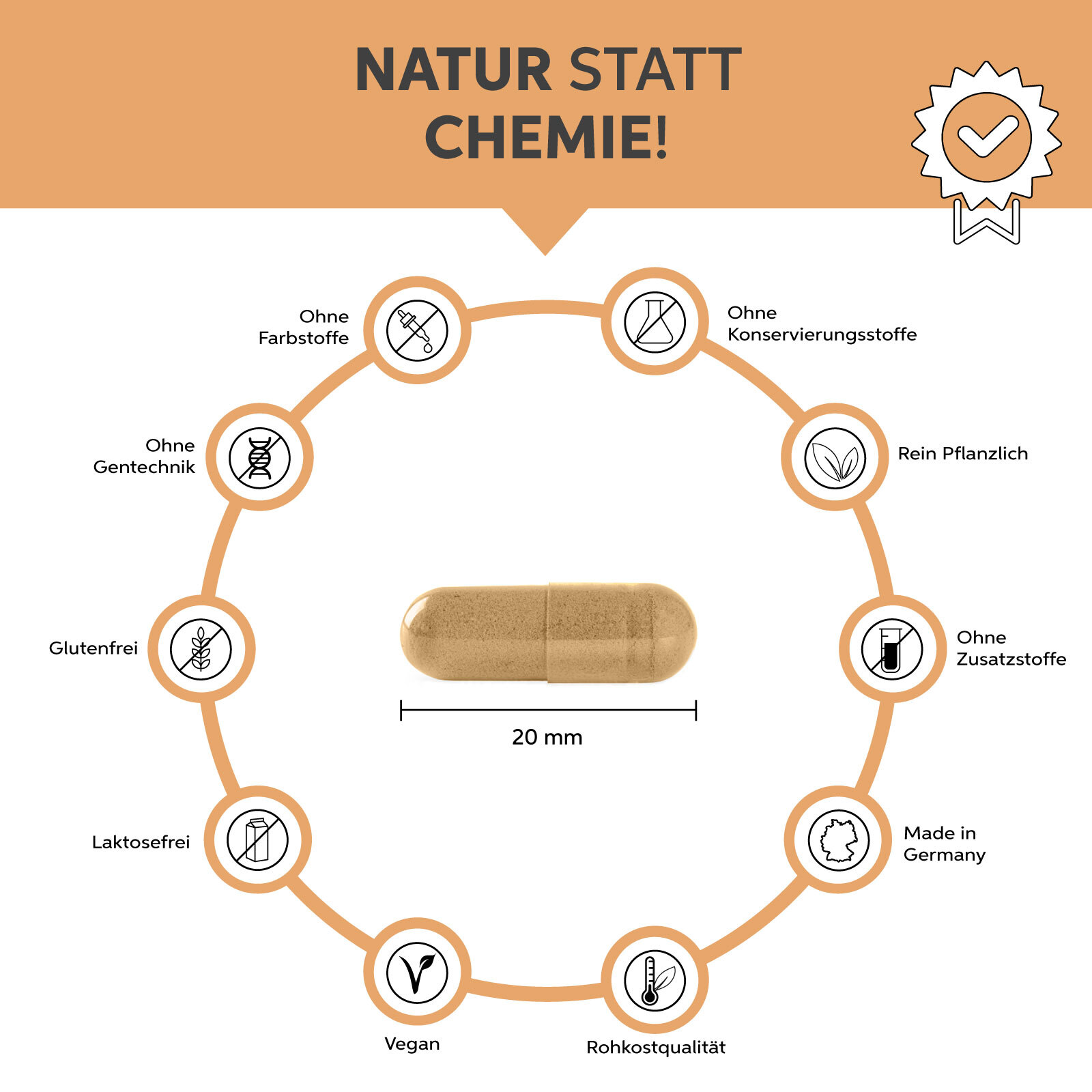 Natural Organic Vitamin C Capsules from Camu Camu | High Dose 1200mg Daily Dose
