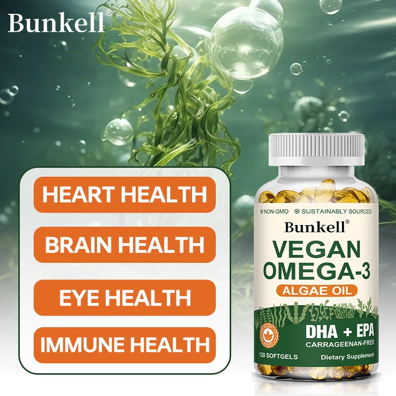 Omega 3 Algae Oil Supplement Improve Heart Brain Eye Immune Health 30-120 Pills