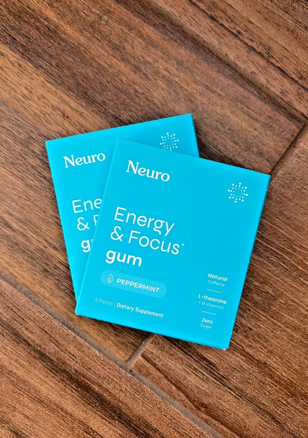 Neuro Mint Gum Boost Energy & Focus Caffeine Gum 2 Pack – 18 Peices