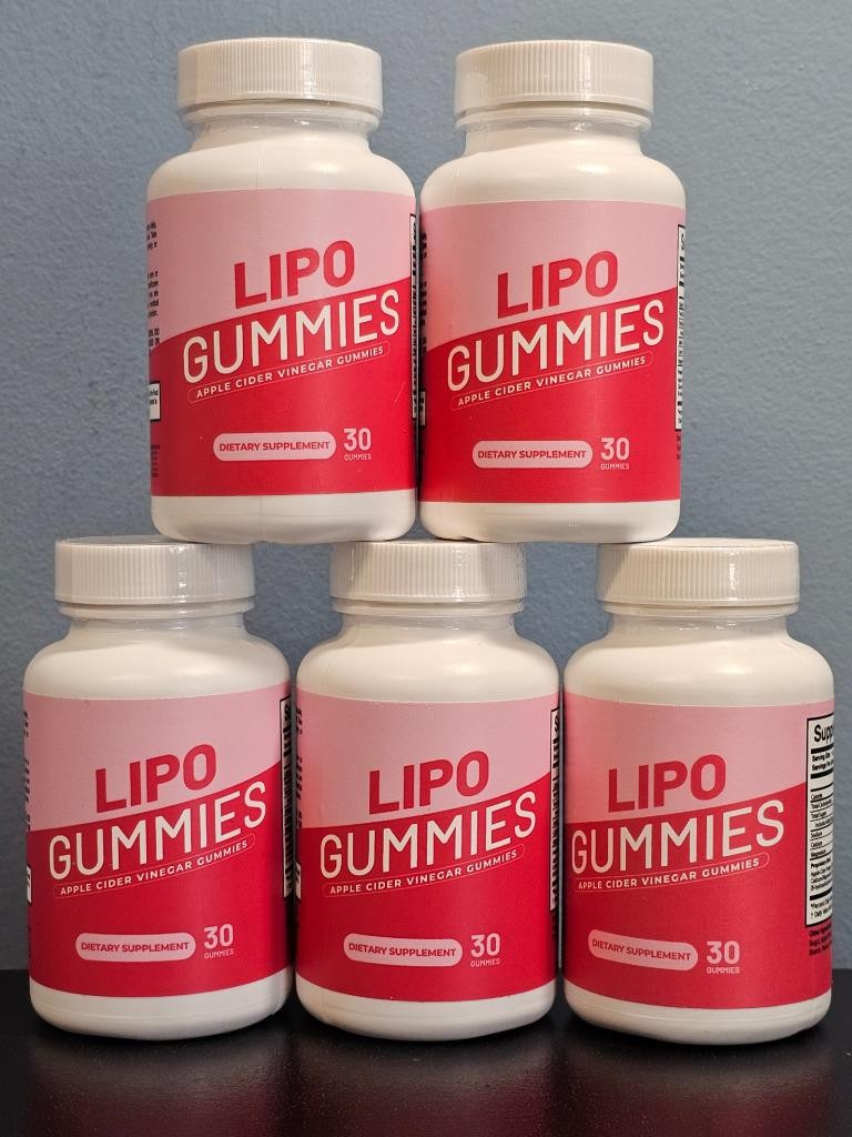 Lot of 5 Lipo Gummies Apple Cider Vinegar Gummies 30 Gummies Each NEW Exp 6/2026