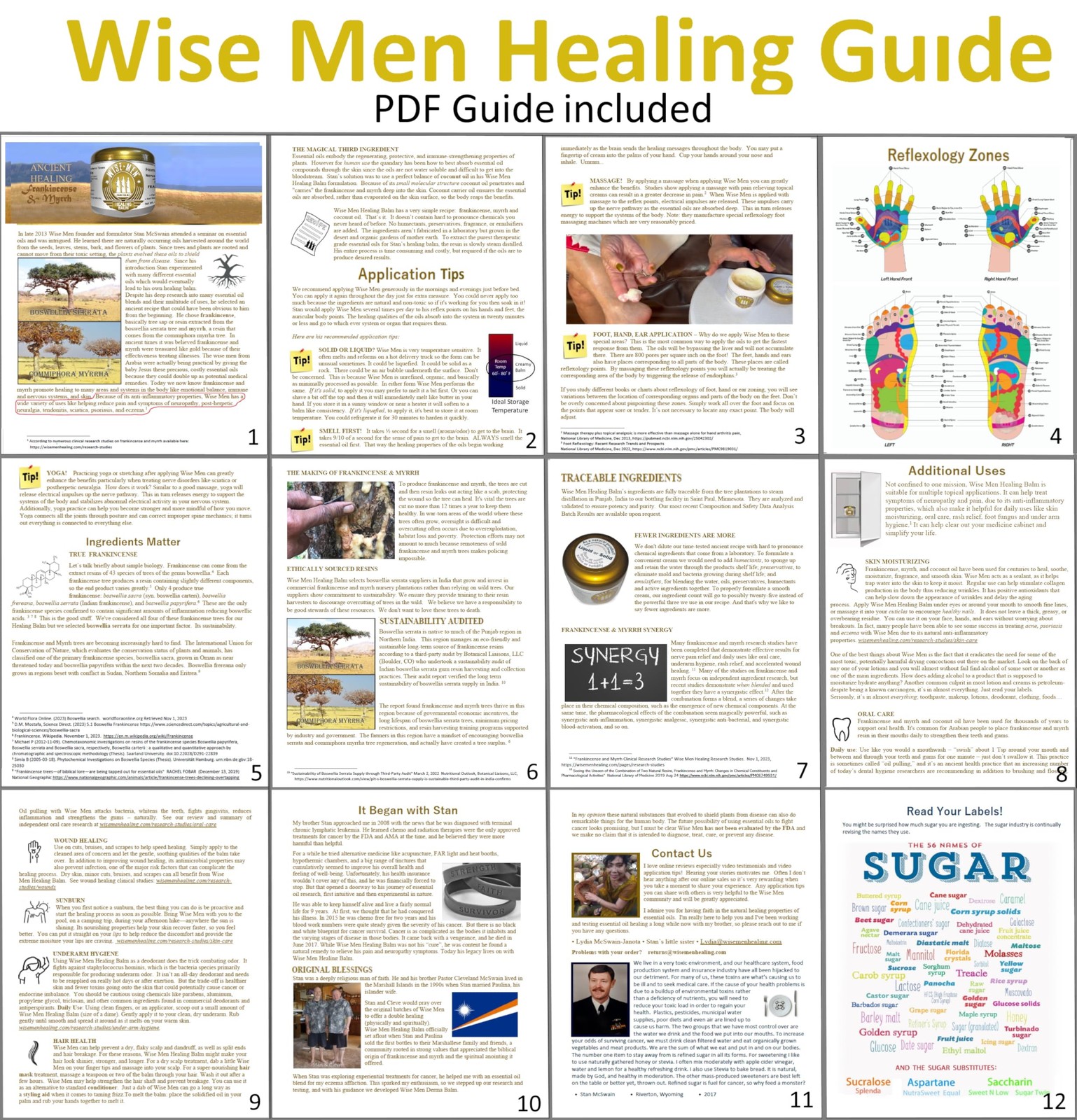 Wise Men Healing Balm With Myrrh And Frankincense Essential Oils For